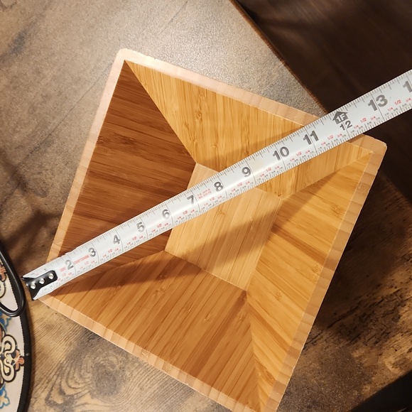 Pampered Chef Square Bamboo Bowl - Picture 5 of 6